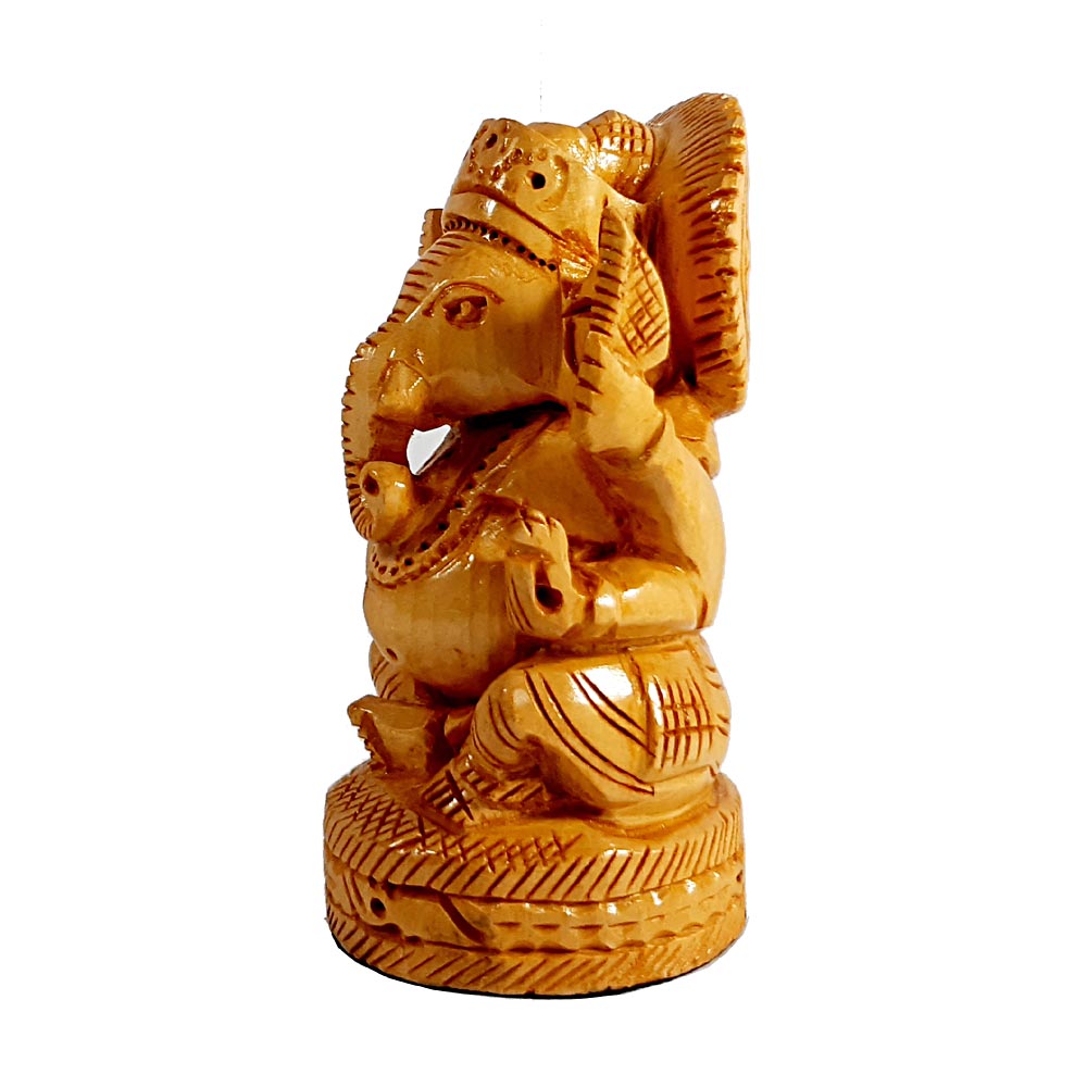 Wooden Vinayak Ganesh Idol