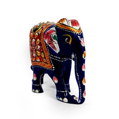 Wooden Painting Elephant Statue