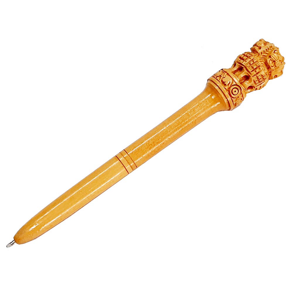 Wood Carving Emblem Pen