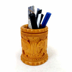Pen Holder with Carving