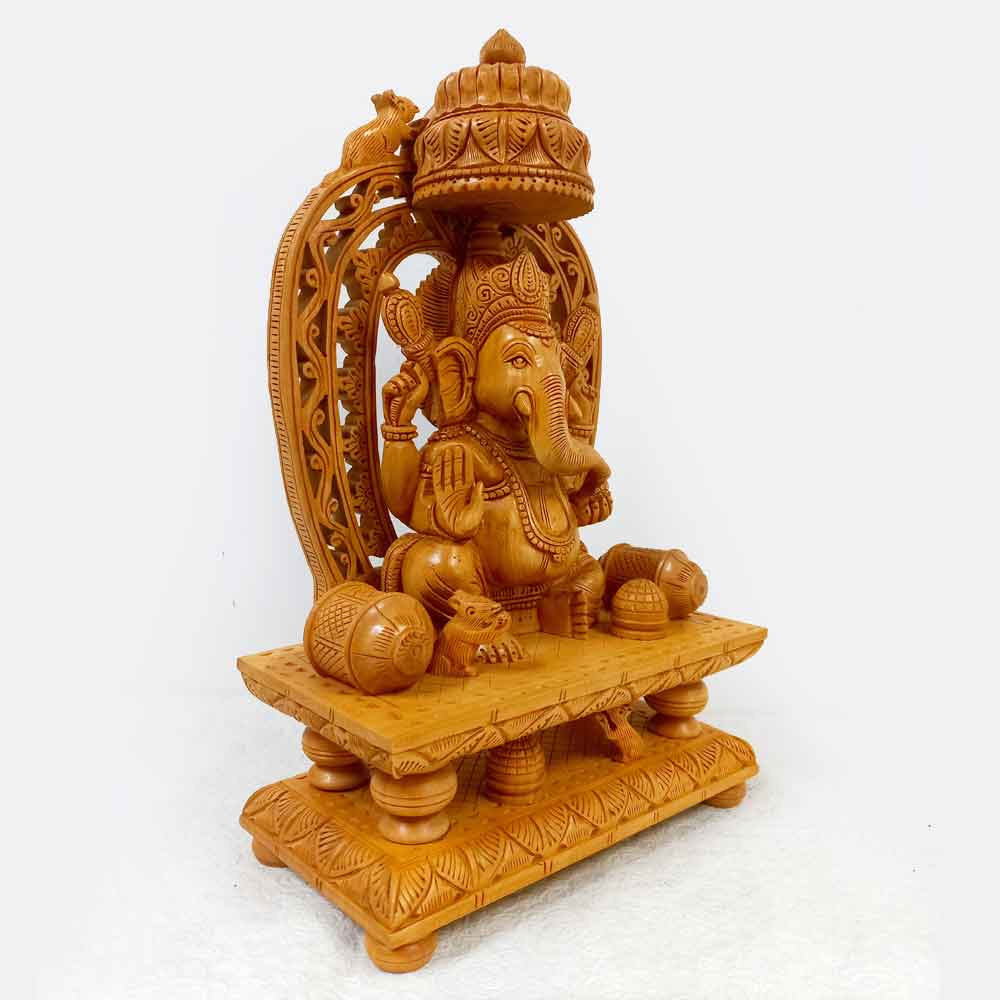 Wooden Vinayak Statue