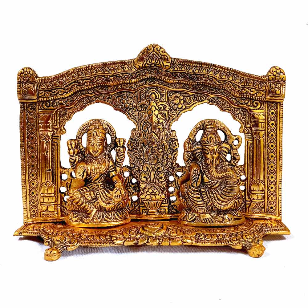 Metal Lakshmi & Ganesh Idol