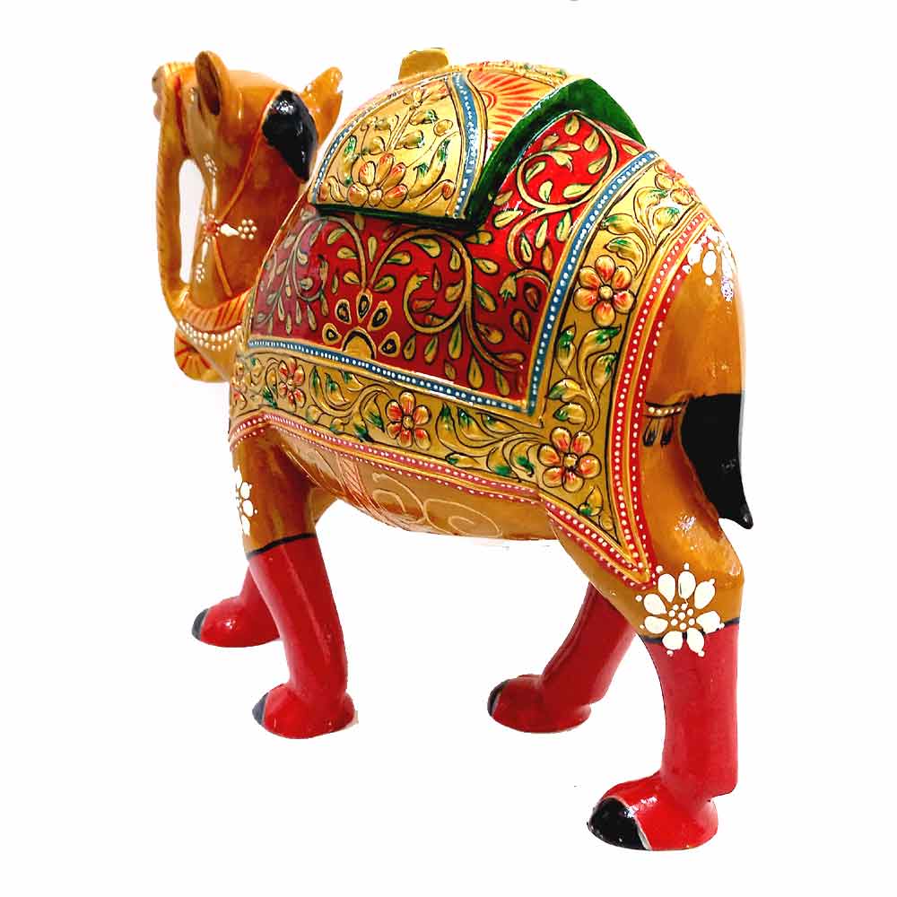 Handmade Wooden Camel Idol