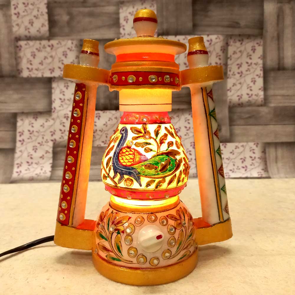 Marble Lantern with Painting