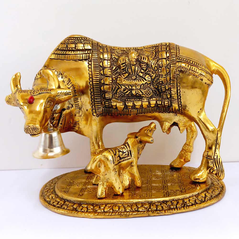 Holy Cow With Calf Statue