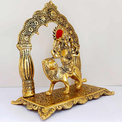 Durga Statue Sitting on Lion