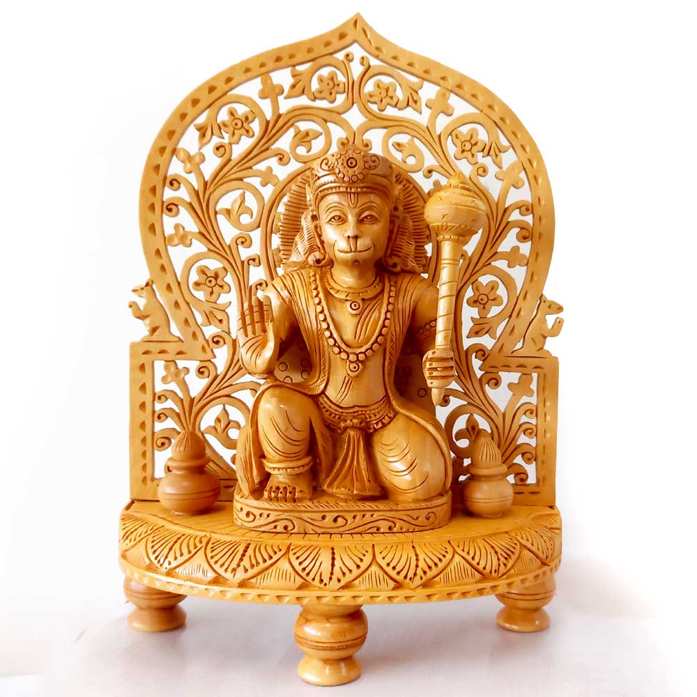 Carved Hanuman Idol