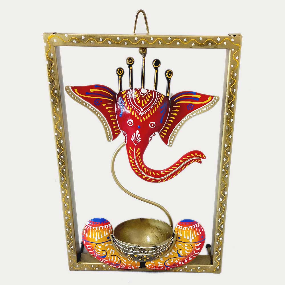 Frame with Ganesh Tealight Candle Holder