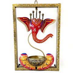 Frame with Ganesh Tealight Candle Holder