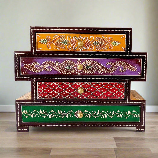 Stylish Wooden Box with 4 Drawer