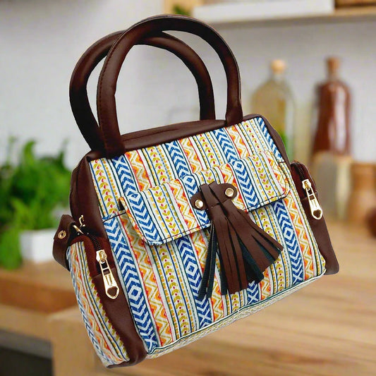 Ethnic crossbody handbag