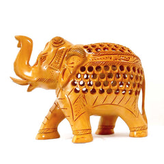 Undercut Elephant Figurine