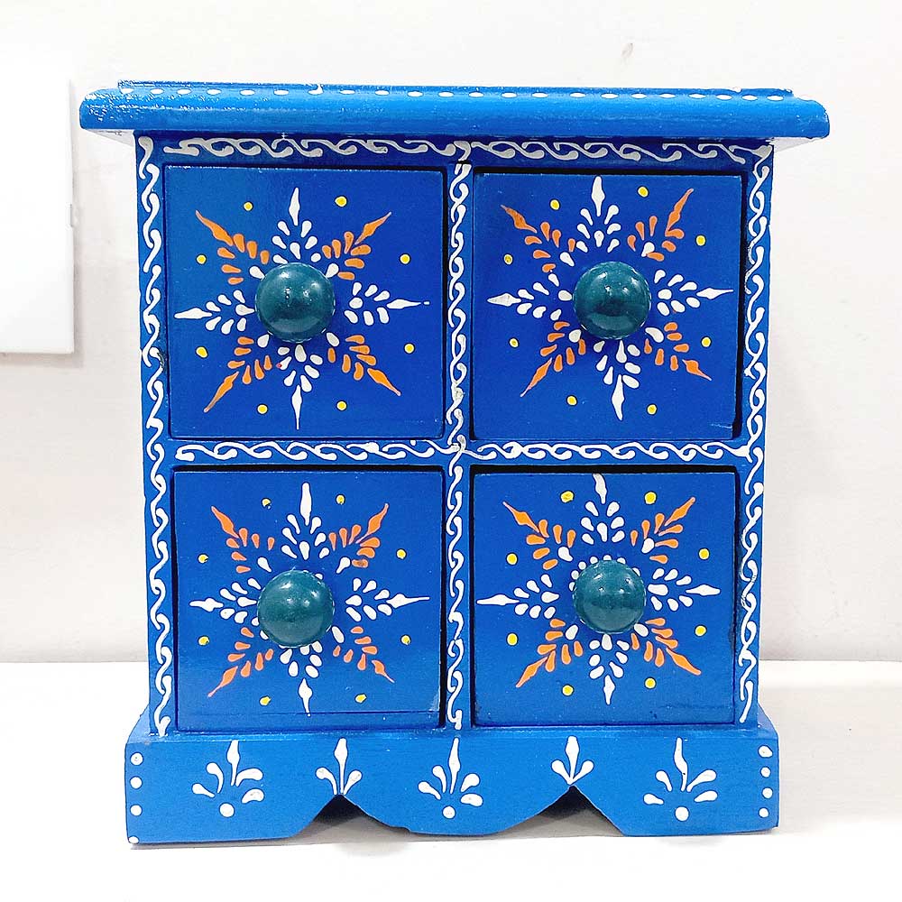 4 Drawer Wooden Jewellery Box