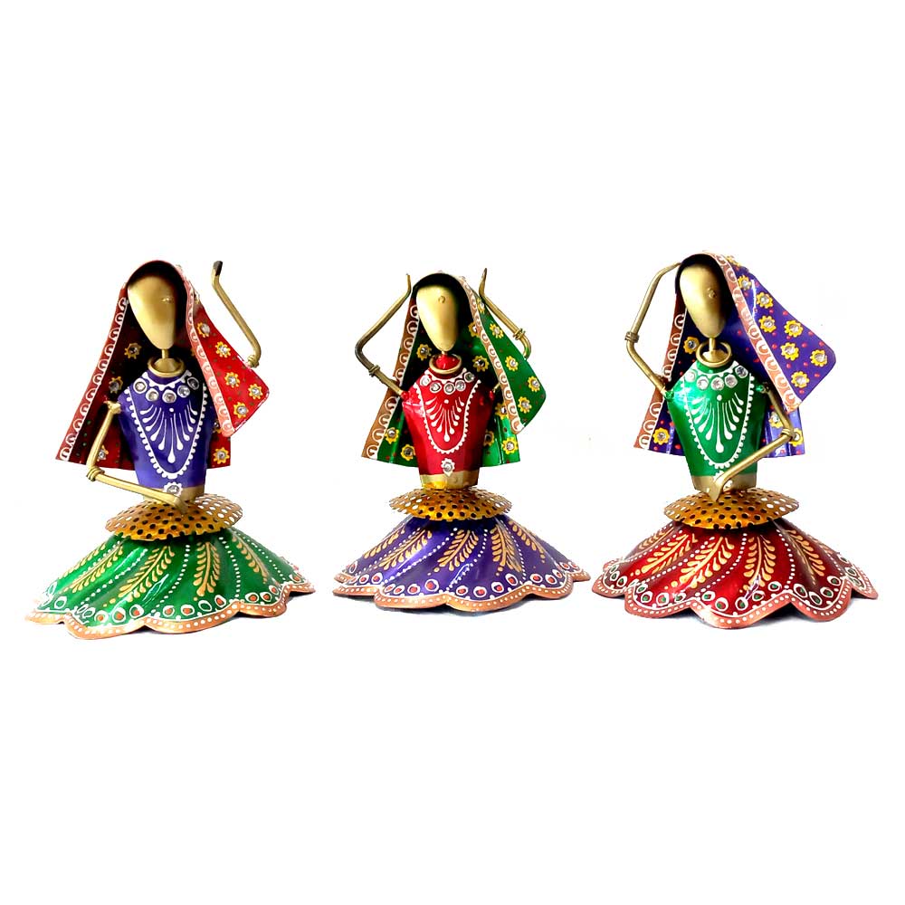 Set of 3 Kalbeliya Dancing Doll