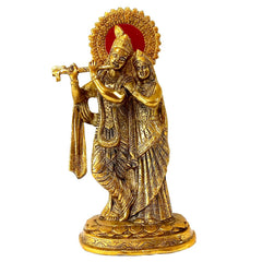 Metal Radha Krishna Idol