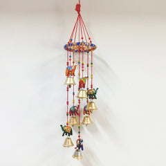 A 30cm papermache elephant toran, a beautiful decorative item for the home.