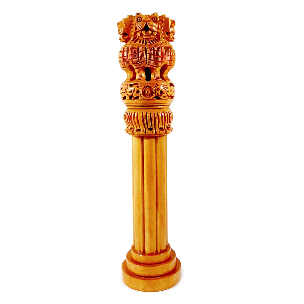 Wooden Ashoka Pillar - kkgiftstore