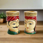 Tabletop Wooden Figurine Pen Holder
