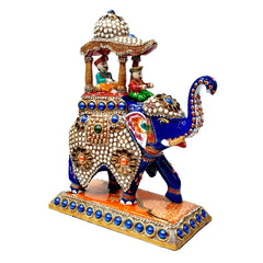 Royal Ambabari Elephant Figurine - kkgiftstore