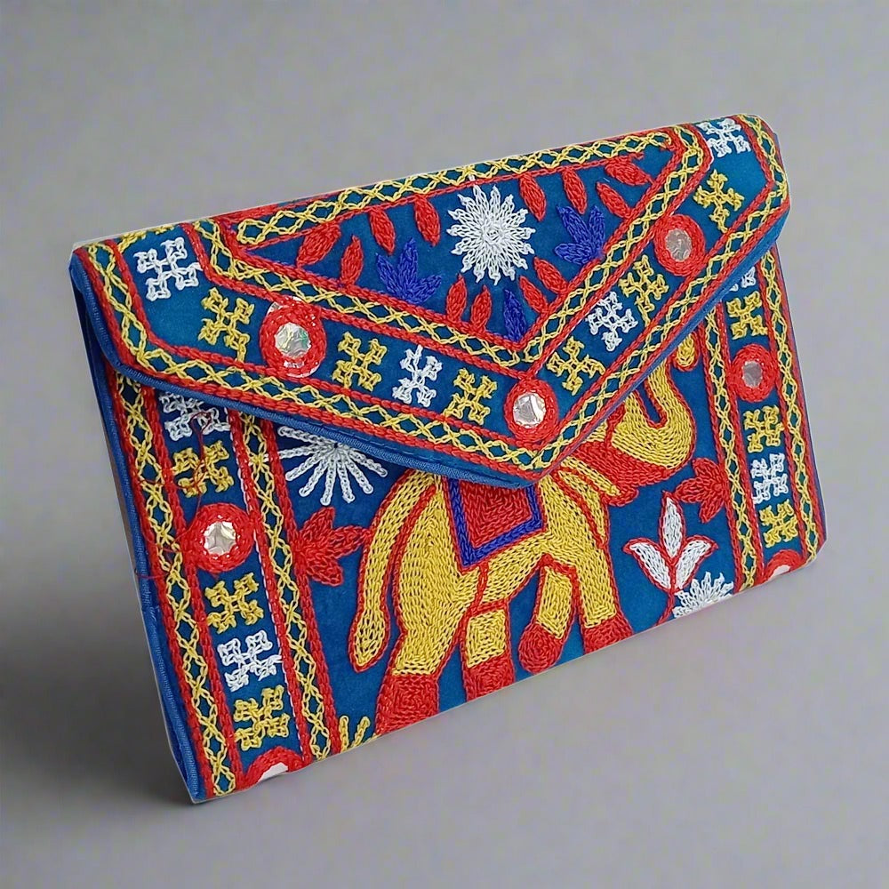 Embroidered Clutch Purse - kkgiftstore