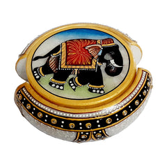 Elephant Design Marble Coaster - kkgiftstore