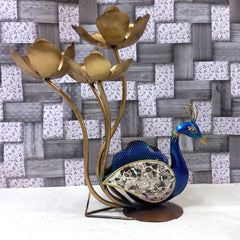 Decorative Peacock Showpiece & Candle Holder - kkgiftstore