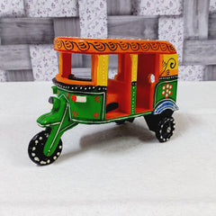 Wooden Auto Rickshaw Showpiece - kkgiftstore