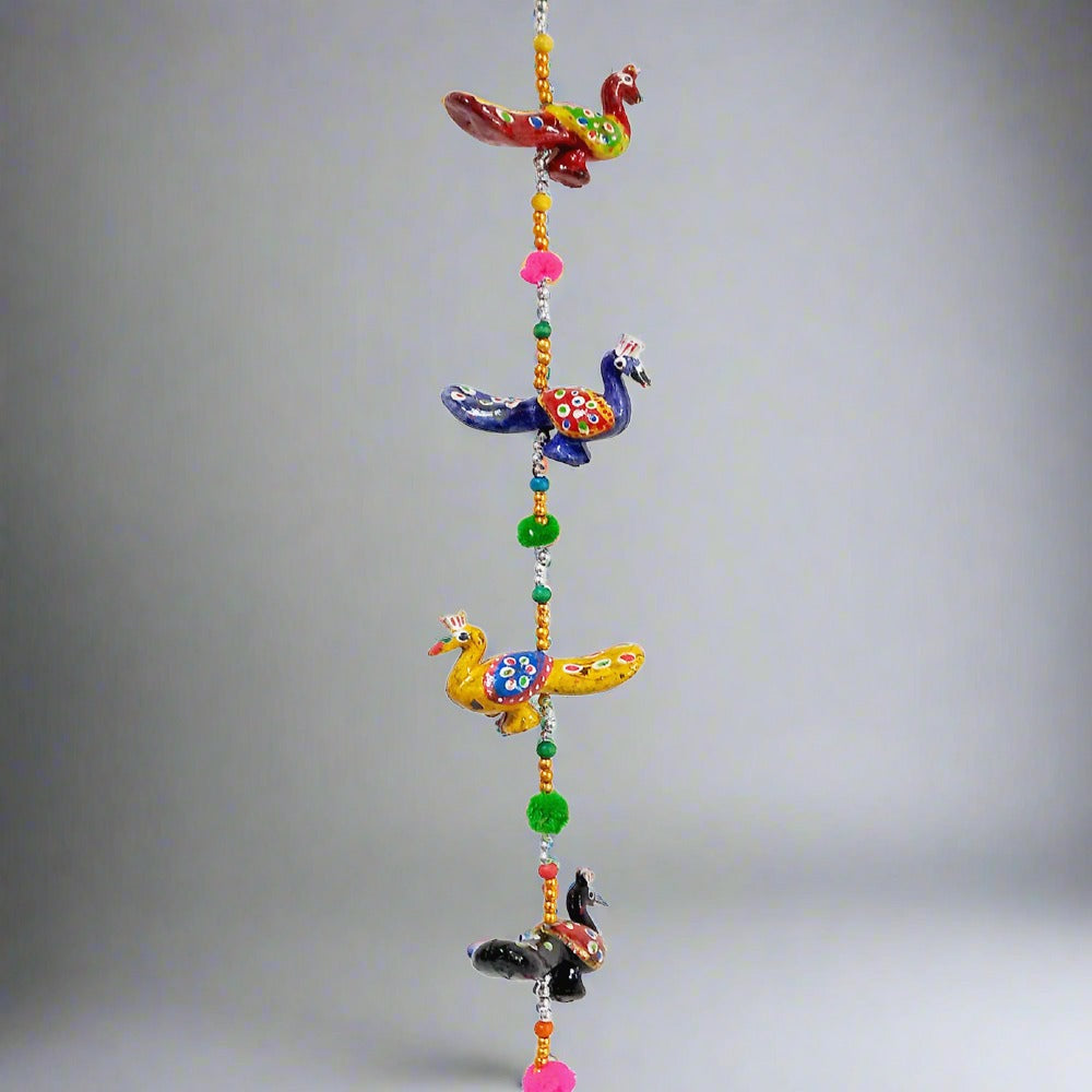 A beautiful peacock toran that comes in a pack of two, perfect for decorating and gifting.