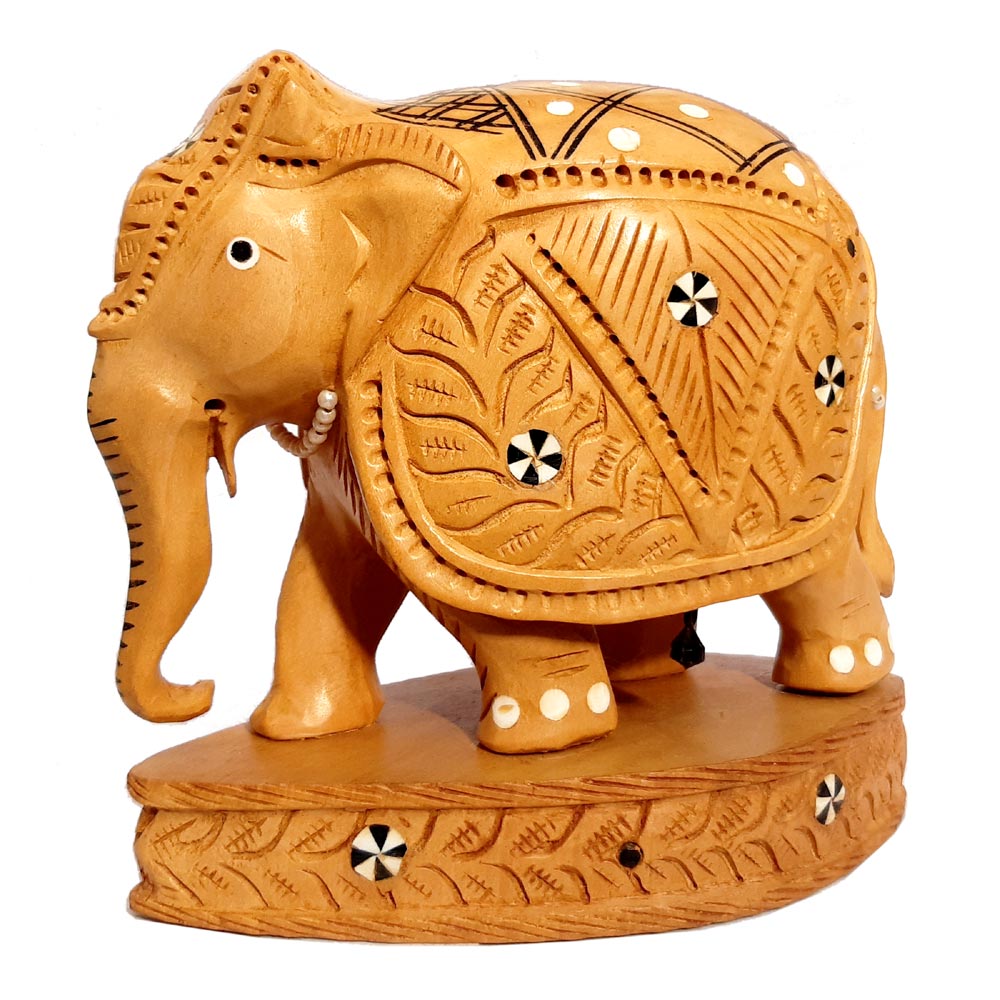 Downward trunk detail symbolizing strength on handcrafted wood idol.