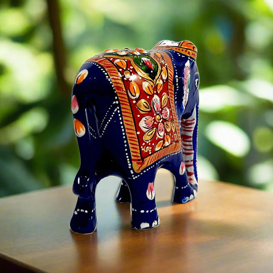 A fabulous wooden elephant figurine, a beautiful showpiece and the best item for gifting.