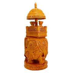 wood carving ambabari elephant