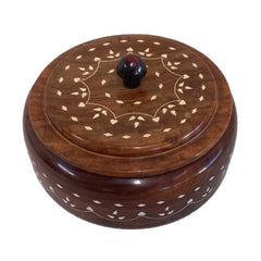 Lifestyle shot of Sisam wood spice box organizing different spices in home kitchen