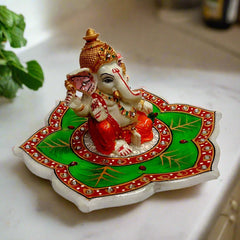 A hand-painted Ganesha statue with a unique design, the best item for a wedding gift.