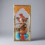 A set of handmade metal Ganesha frames with a beautiful arch design.