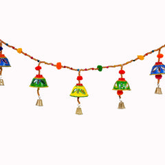  A handmade papermache Bandarwal with cute pom-poms and colorful hand painting.