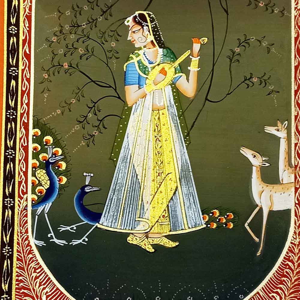 Lifestyle display Ragini silk miniature enhancing home office hotel elegance