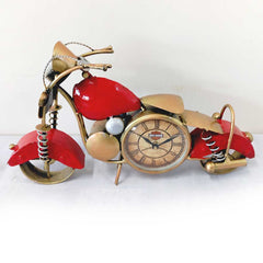 A beautiful Royal Enfield bike desk accessory and clock, a great option for gifting.