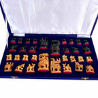  A royal-looking handmade chess set with fine workmanship, a great gift for any chess lover.