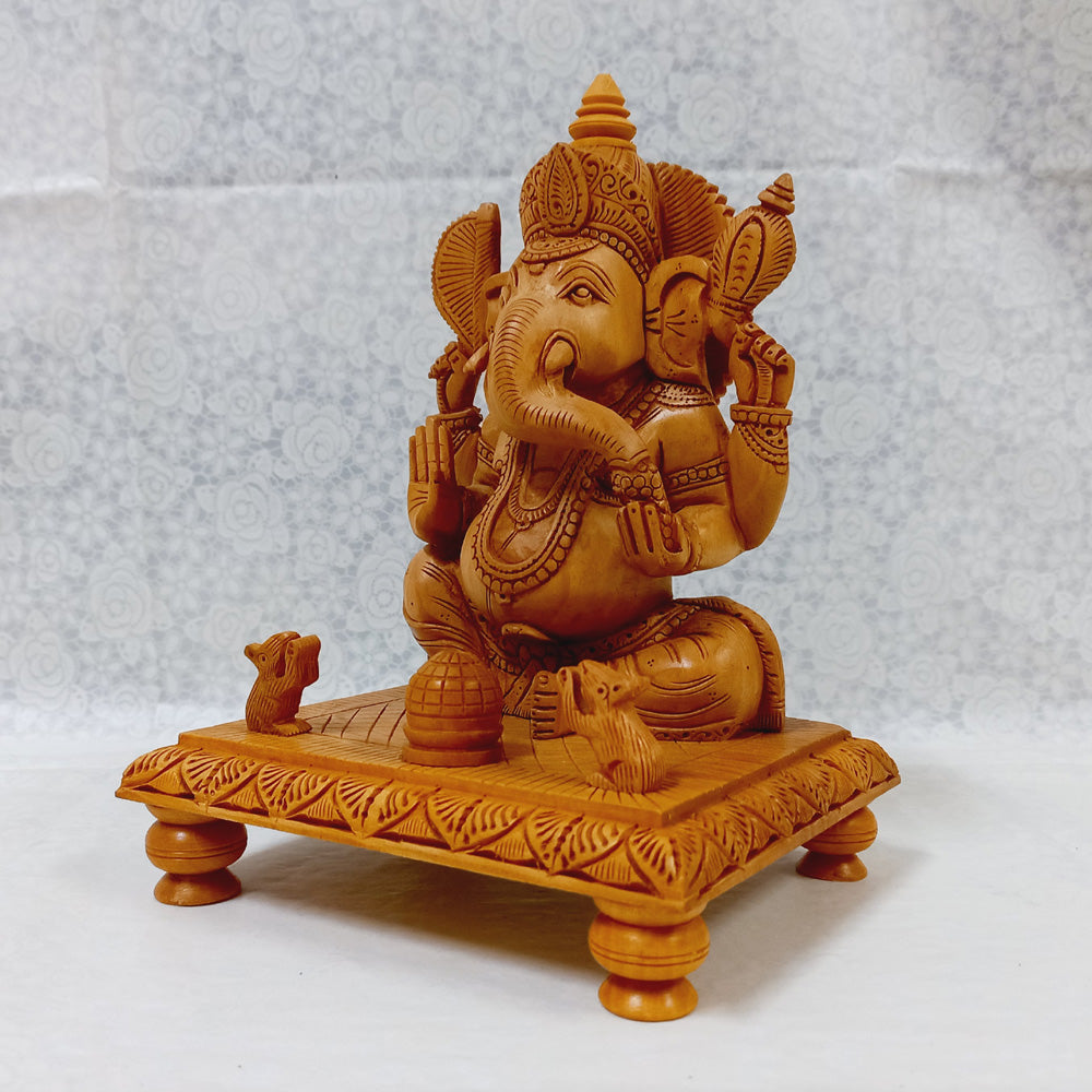 Chowki Ganesh Idol - kkgiftstore